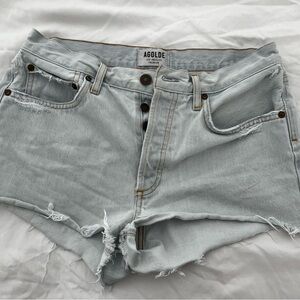 Agolde denim shorts. Size 28. Light wash.